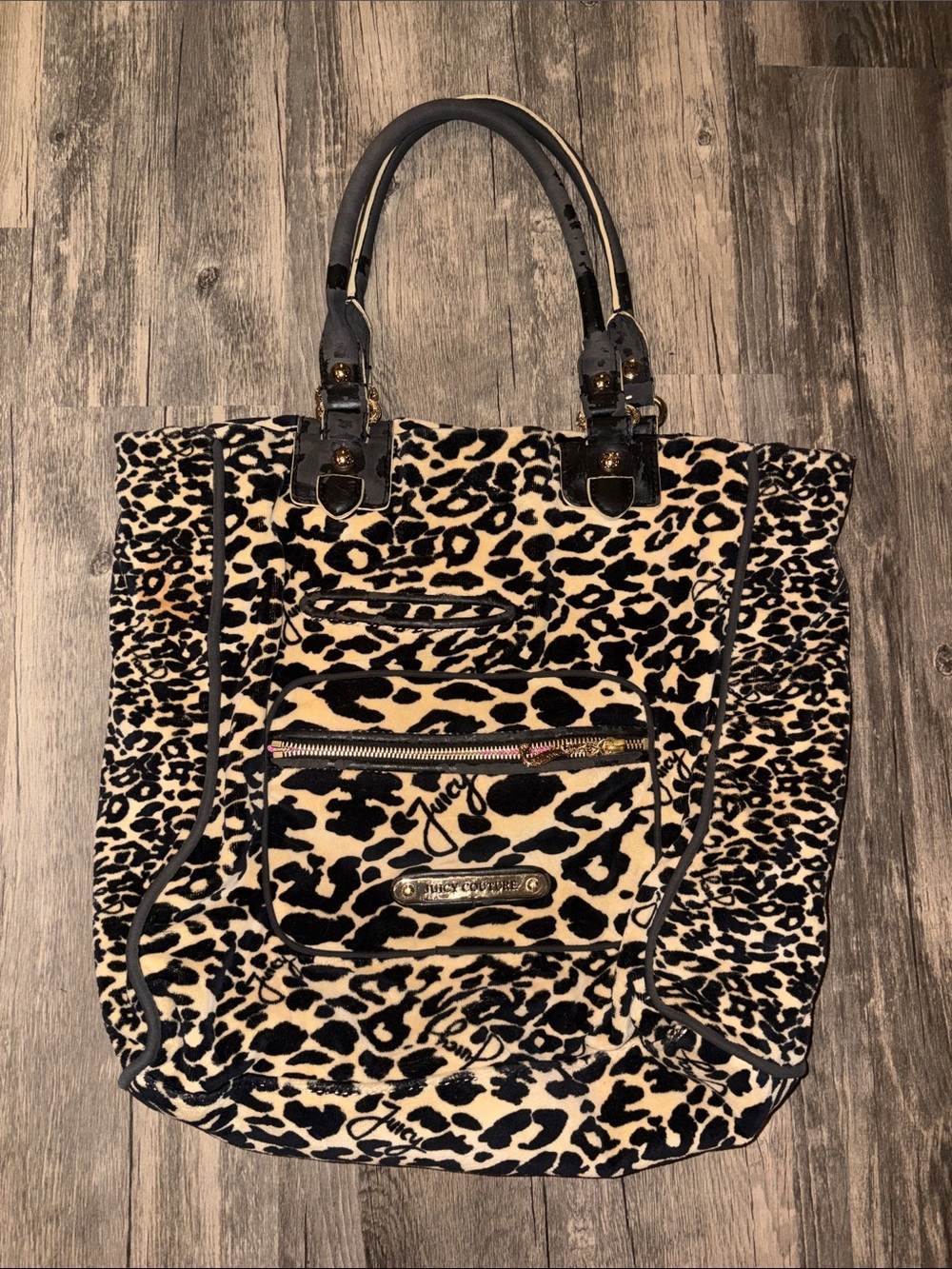 Vintage juicy couture animal print bag - Y2K